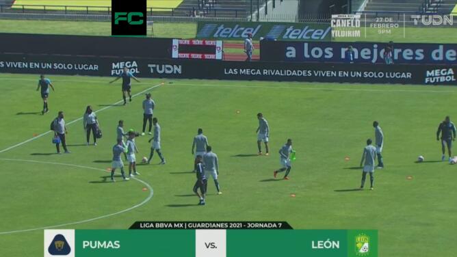 ¡Todo listo en C.U.! Alineaciones confirmadas para Pumas vs León